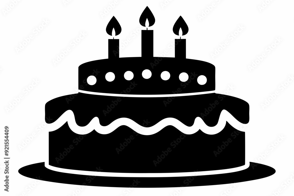 Birthday cake with candles silhouette vector
Birthday cake with candles silhouette vector