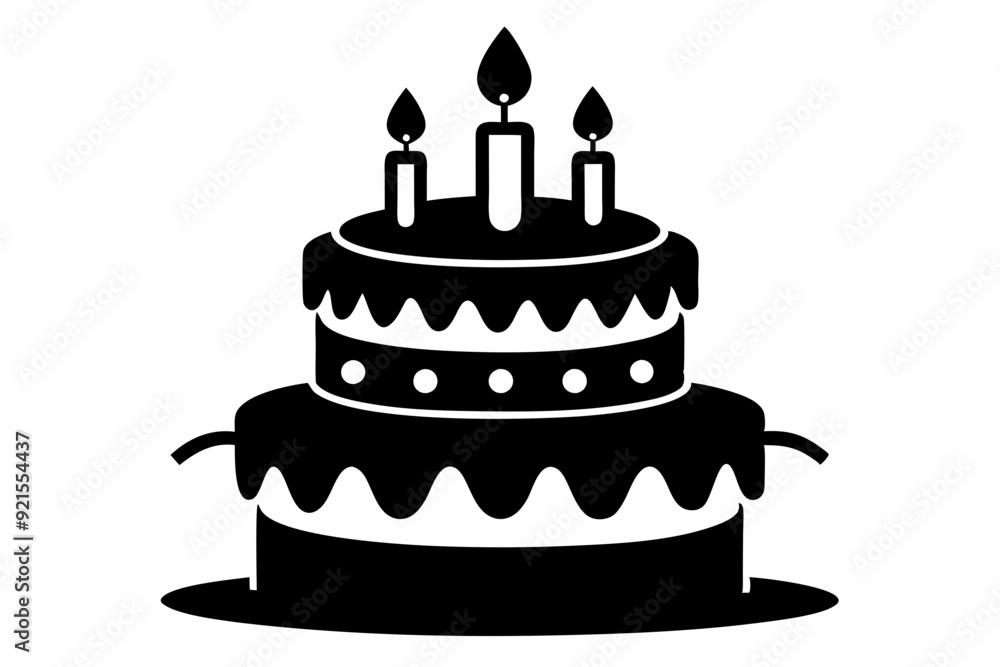 Birthday cake with candles silhouette vector
Birthday cake with candles silhouette vector
