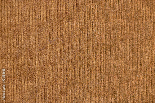 Brown corduroy fabric