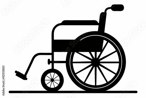 
wheelchair silhouette vector, wheel chair icon symbol