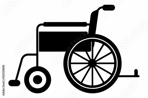 
wheelchair silhouette vector, wheel chair icon symbol
