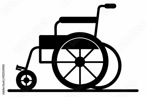 
wheelchair silhouette vector, wheel chair icon symbol