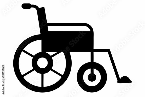 
wheelchair silhouette vector, wheel chair icon symbol