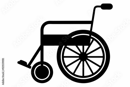 
wheelchair silhouette vector, wheel chair icon symbol