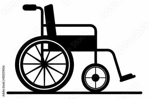 
wheelchair silhouette vector, wheel chair icon symbol