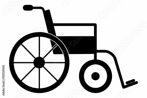 
wheelchair silhouette vector, wheel chair icon symbol