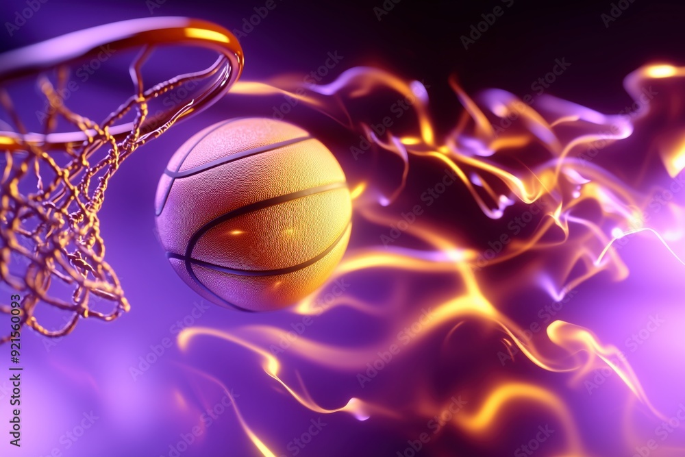 Basketball Not Making the Hoop Amid Flames: Sports, Failure, Investment Loss - Conceptual Banner for Sports Events, Motivational Themes, and Financial Setbacks Basketball Not Making the Hoop Amid Flames: Sports, Failure, Investment Loss - Conceptual Banner for Sports Events, Motivational Themes, and Financial Setbacks