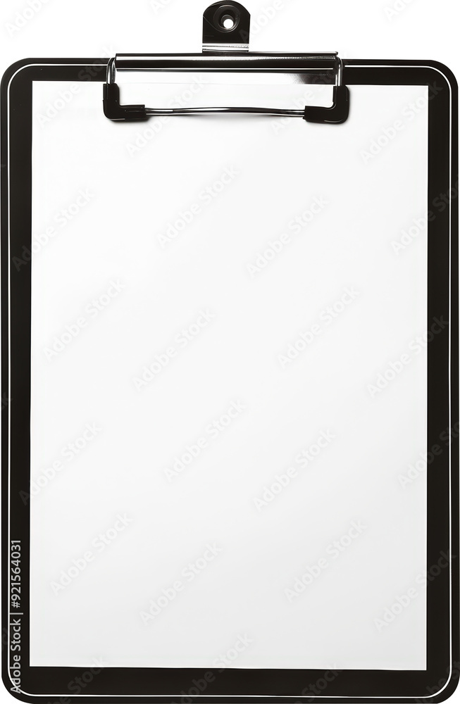 A blank clipboard with a metal clip, ready for your notes or to-do list. A blank clipboard with a metal clip, ready for your notes or to-do list.