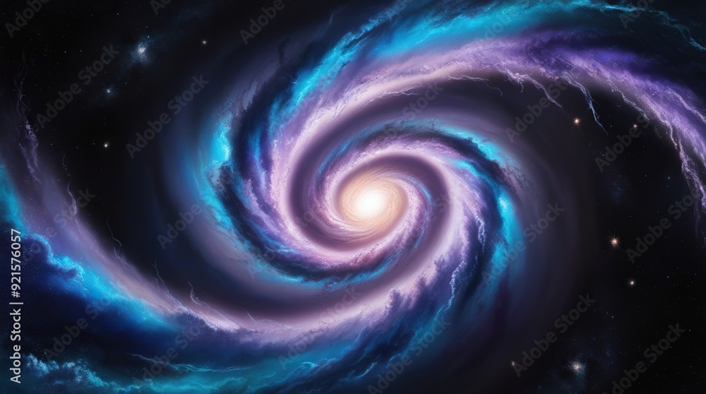 galaxy with brightly colored nebulae galaxy with brightly colored nebulae