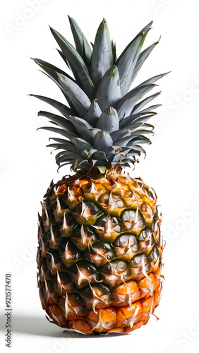 How about “Fresh and Juicy Pineapple Isolated on White Background” photo