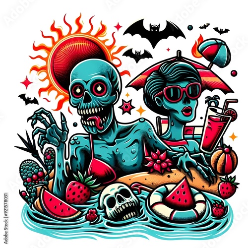 Summertime Zombie Pool Party