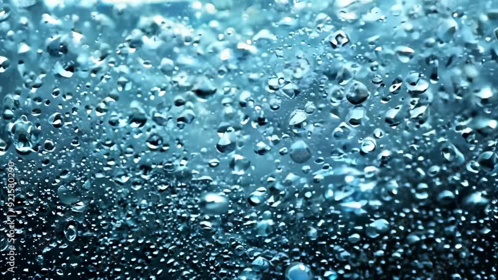 Dramatic Slow Motion Explosion of Water Droplets on Black Background Dramatic Slow Motion Explosion of Water Droplets on Black Background