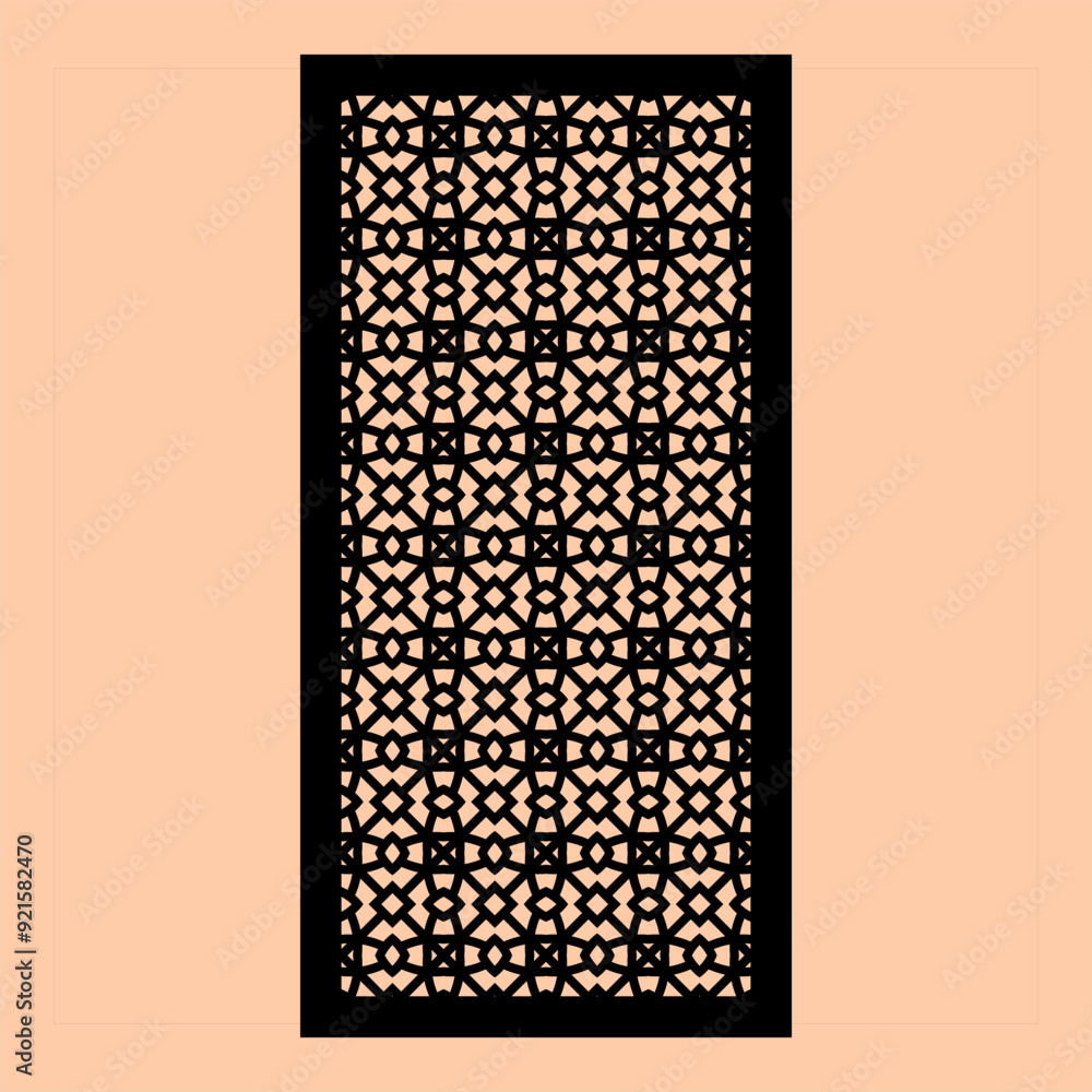 Geometric and simple pattern for panel, background, cutting art, and decoration Geometric and simple pattern for panel, background, cutting art, and decoration