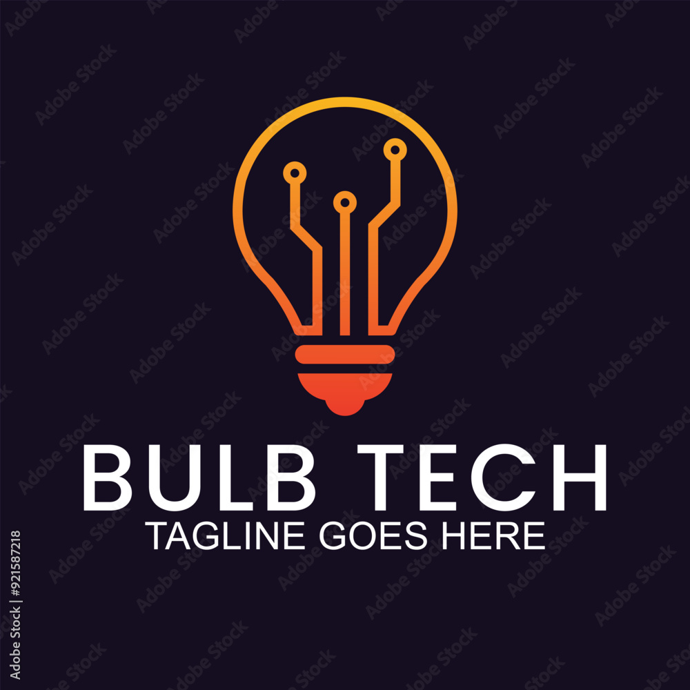 vector logo design light bulb, with symbol of technology, creativity, energy logo design vector logo design light bulb, with symbol of technology, creativity, energy logo design