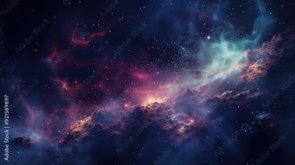 Fototapeta premium beautiful space, galaxy background