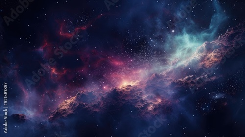 beautiful space, galaxy background