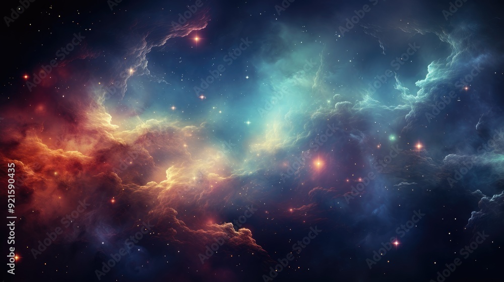 Obraz premium beautiful space, galaxy background