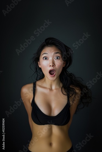 Wallpaper Mural Asian Surprise: Capturing the Moment of Astonishment Generative AI Torontodigital.ca