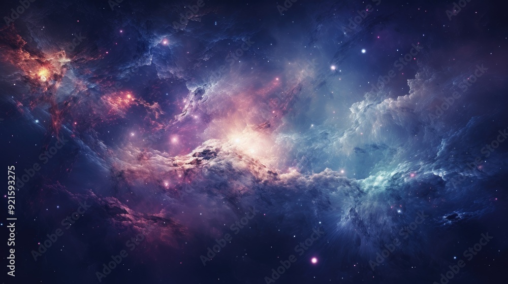 Obraz premium beautiful space, galaxy background