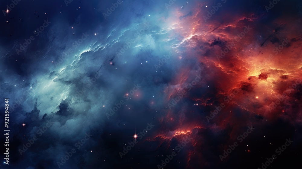 Obraz premium beautiful space, galaxy background