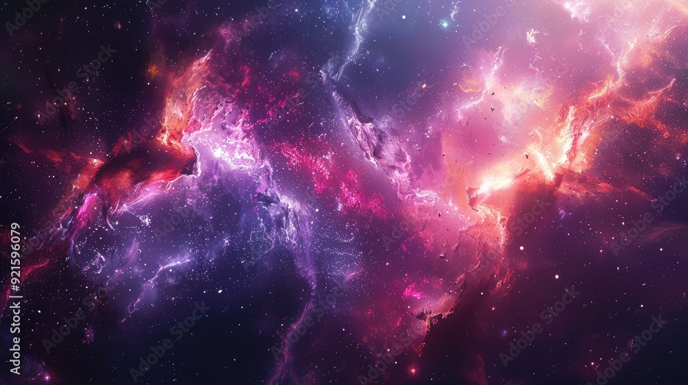 Obraz premium beautiful space, galaxy background