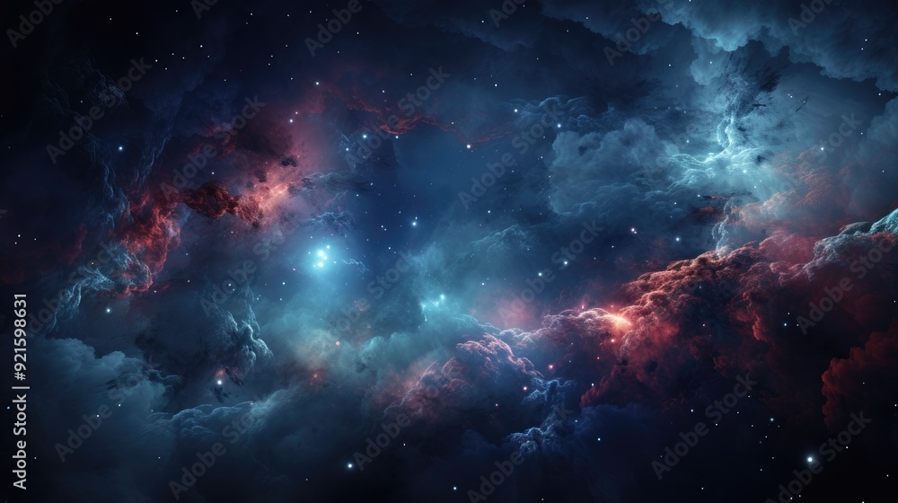 Fototapeta premium beautiful space, galaxy background