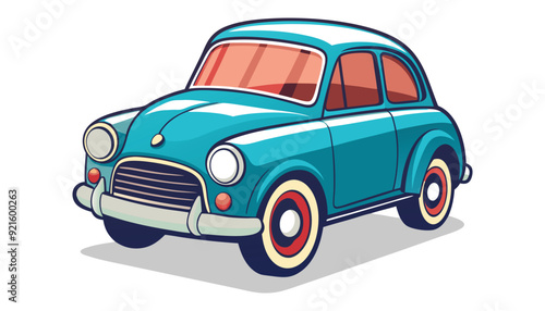 A vintage car vector illustration