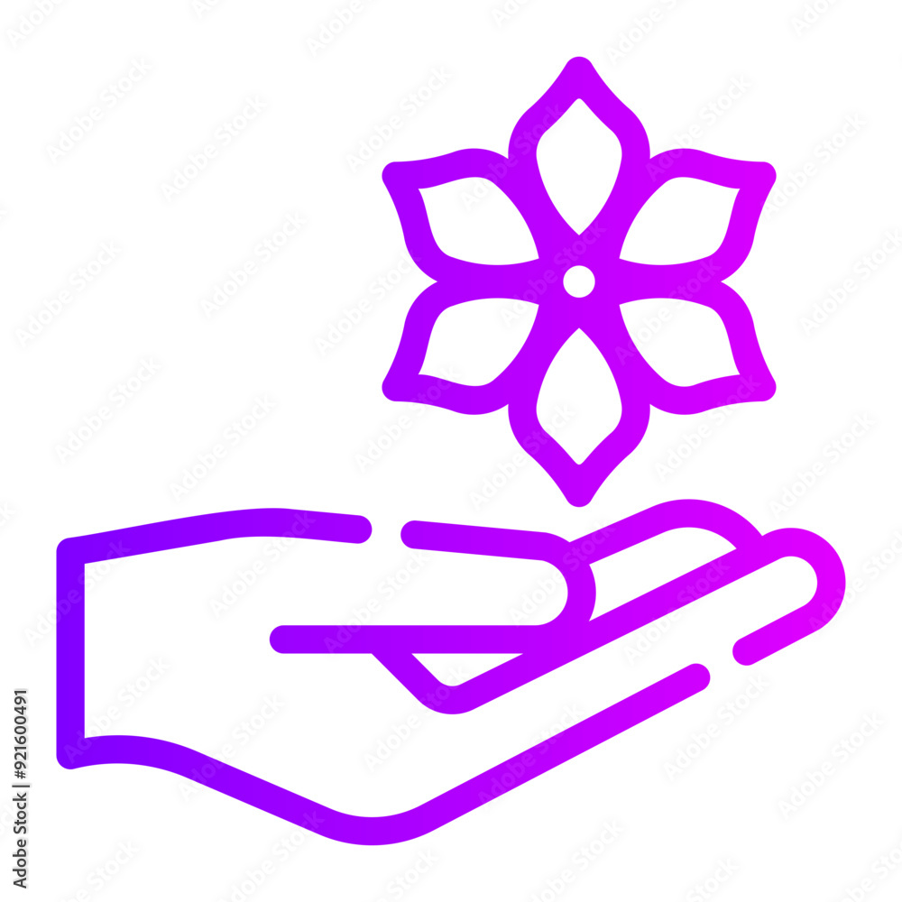 flower gradient icon flower gradient icon