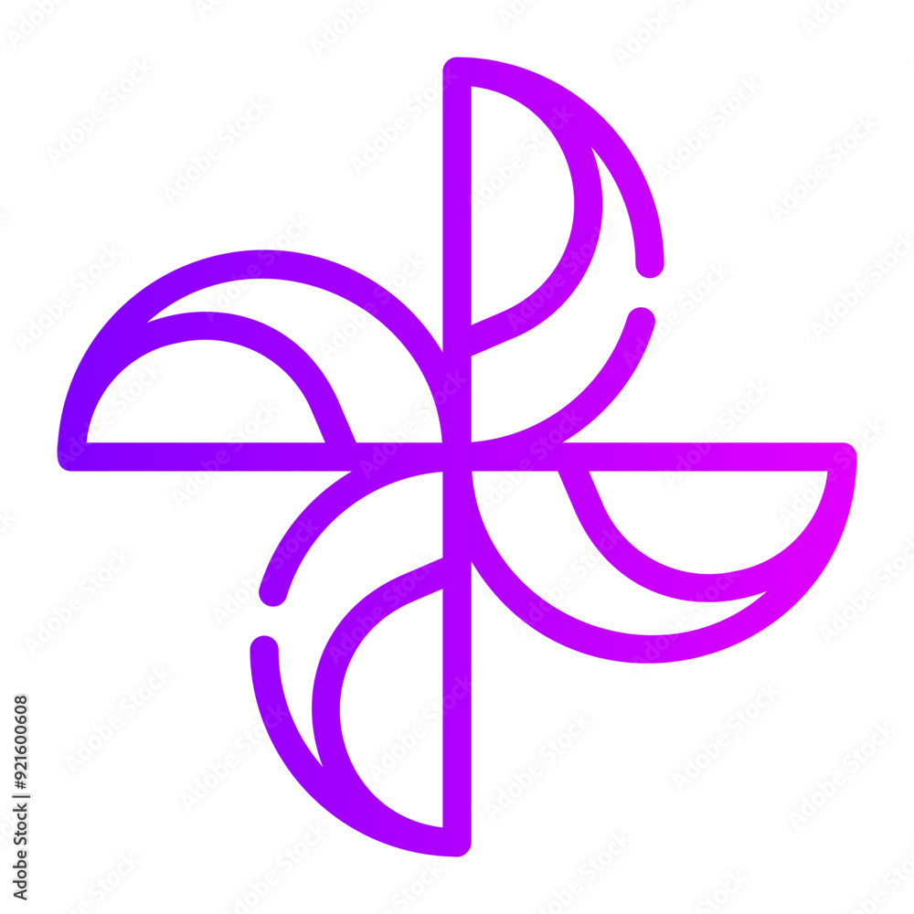 pinwheel gradient icon pinwheel gradient icon