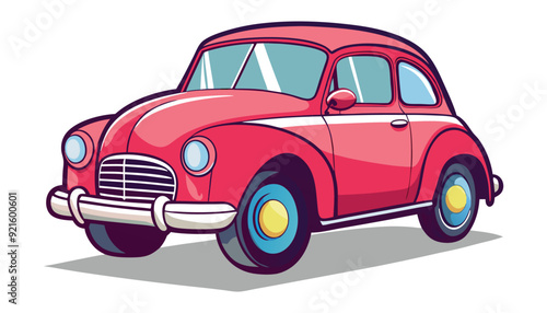 A vintage car vector illustration