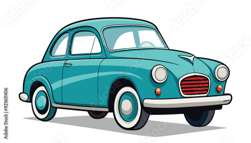 A vintage car vector illustration