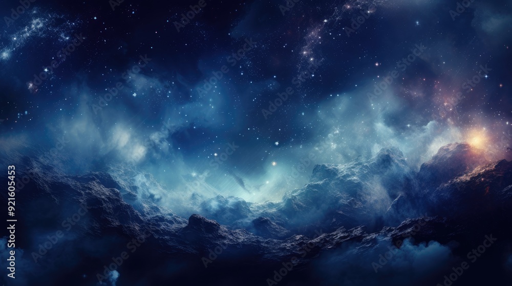 Fototapeta premium beautiful space, galaxy background