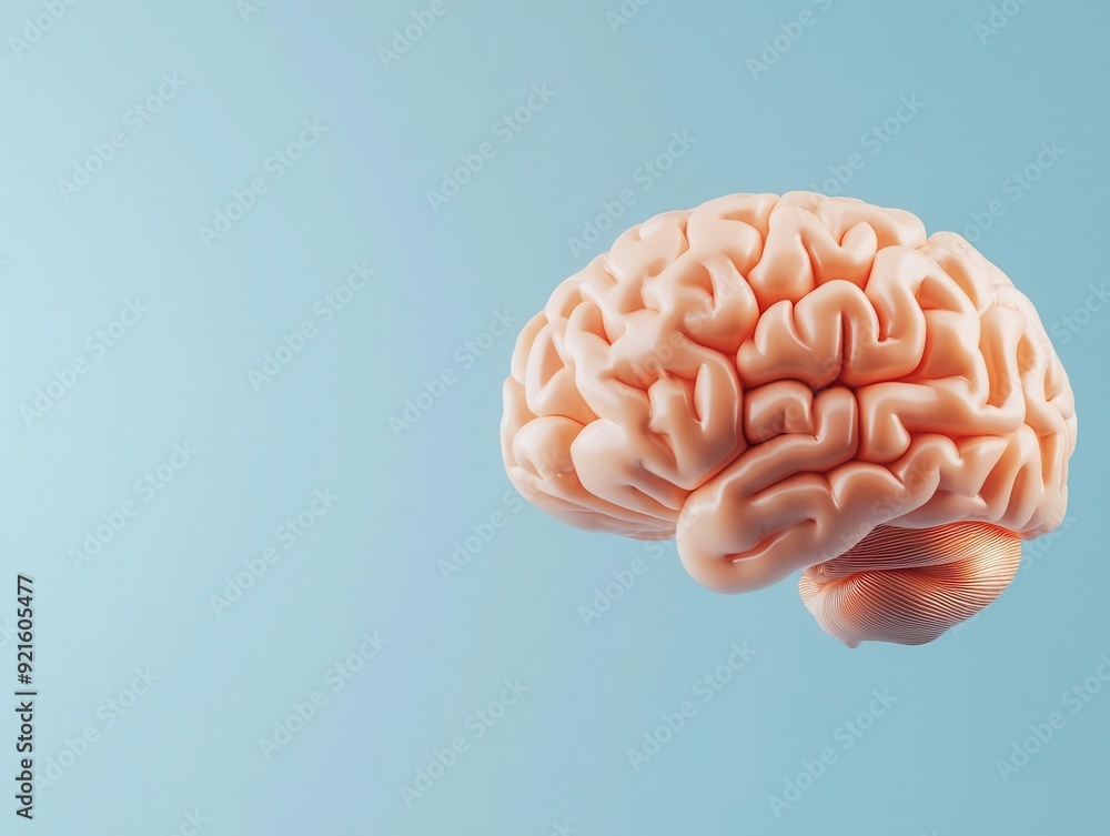 A 3D digital brain with interconnected nodes, each representing a search result, symbolizing AIpowered search engines A 3D digital brain with interconnected nodes, each representing a search result, symbolizing AIpowered search engines