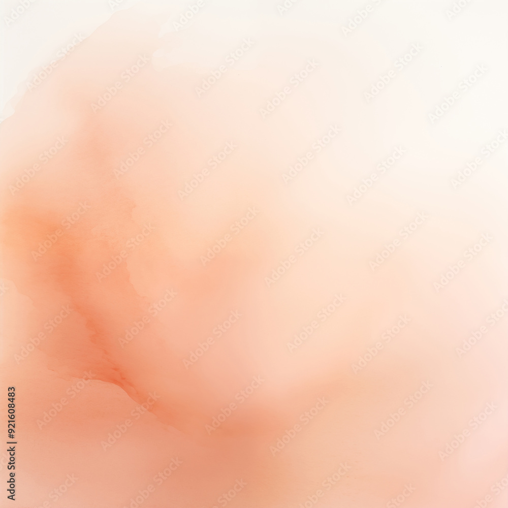 Fototapeta premium Abstract solid peach watercolor splash background