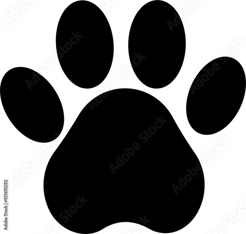 Paw print vector illustration
