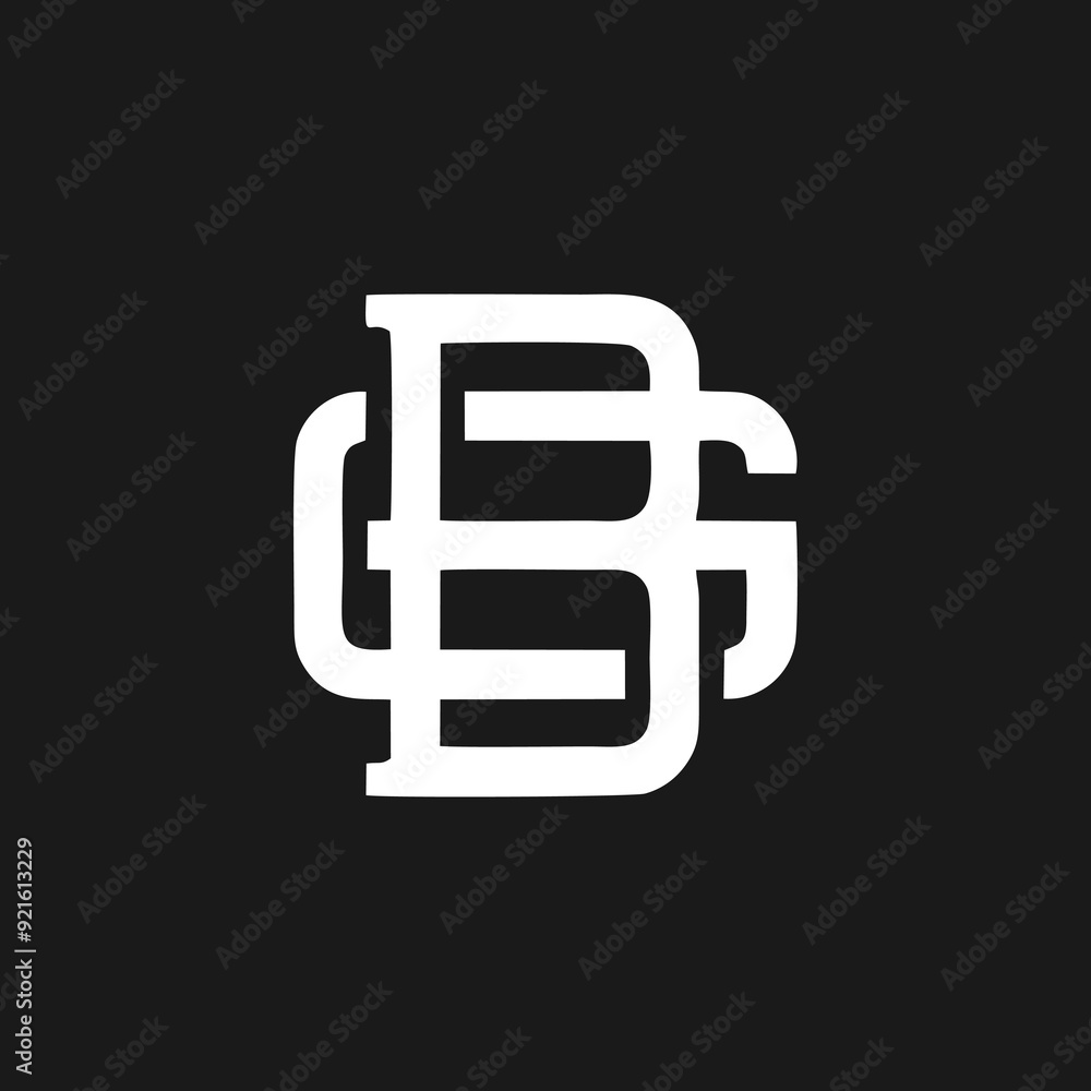 BG logo initial letter design template vector BG logo initial letter design template vector