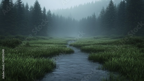 Tranquil morning scene where the air is filled with whispers of the forest, inviting adventurers into a world of magic and exploration