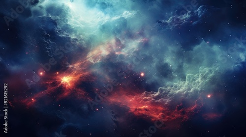 beautiful space, galaxy background