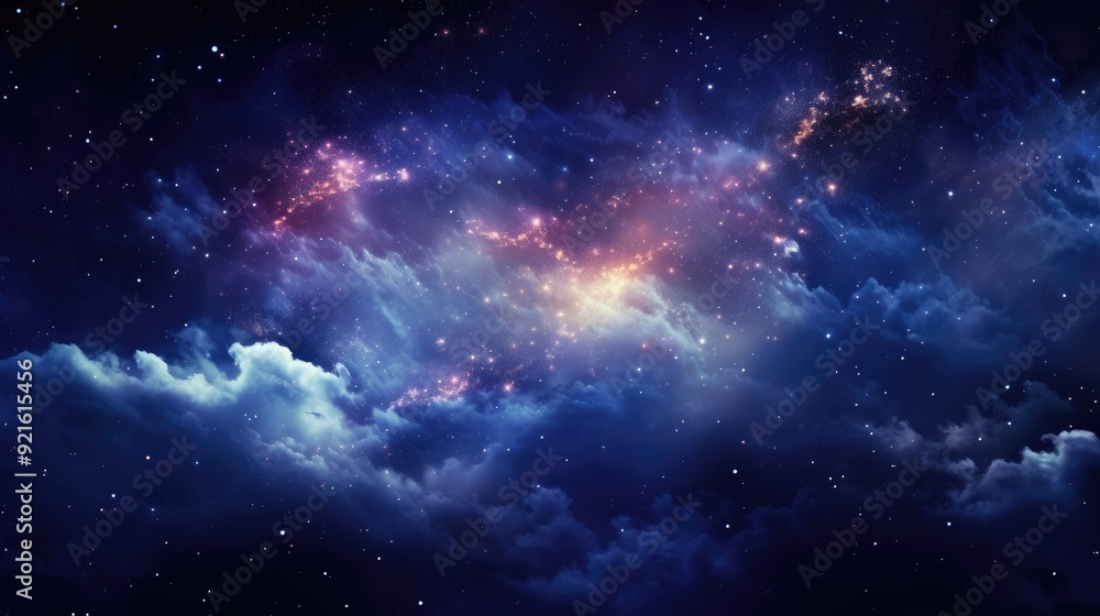 Fototapeta premium beautiful space, galaxy background