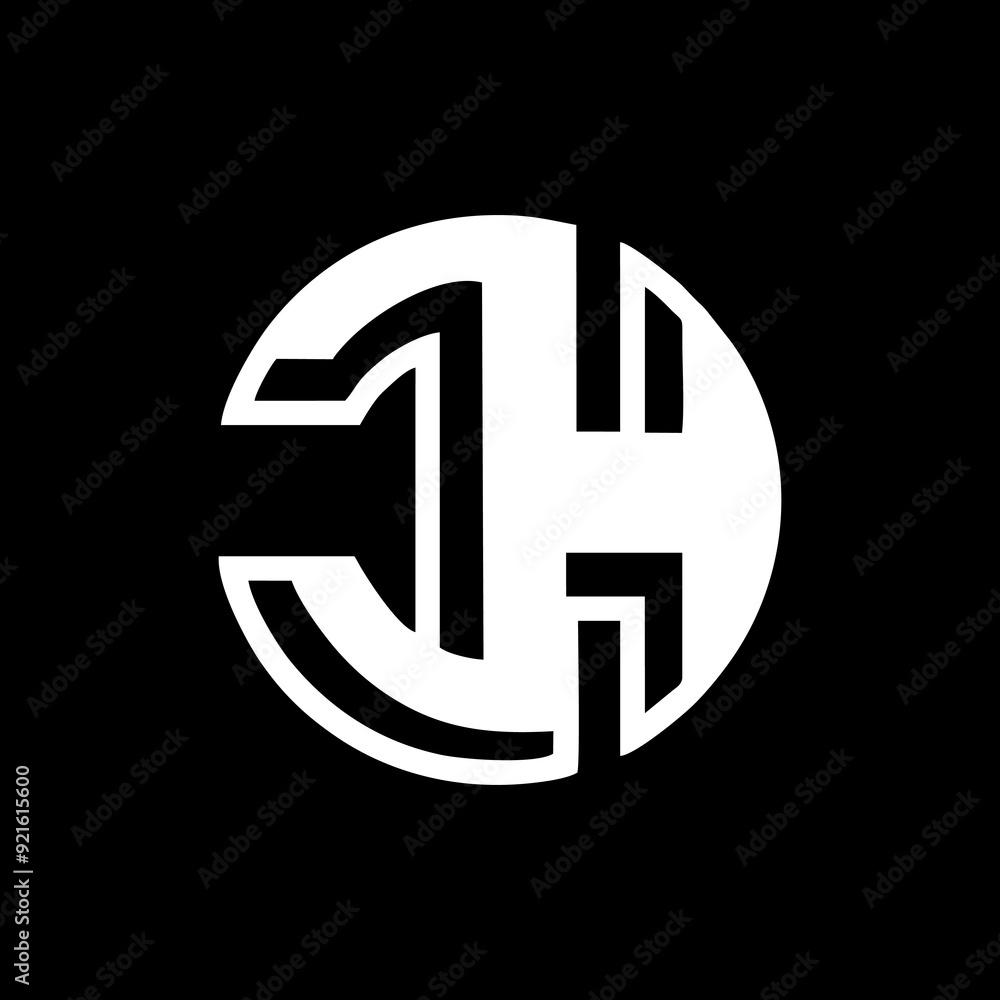 JH logo letter design on luxury background. JH logo monogram initials letter concept. JH icon logo design. JH elegant and Professional letter icon design on black background. JH HJ JH logo letter design on luxury background. JH logo monogram initials letter concept. JH icon logo design. JH elegant and Professional letter icon design on black background. JH HJ