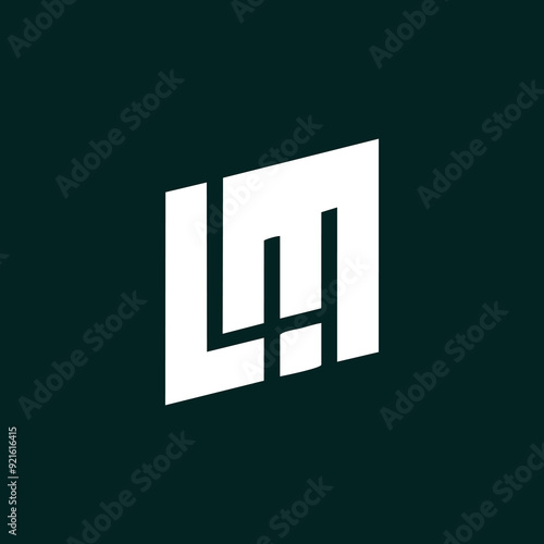 ML logo letter design on luxury background. LM logo monogram initials letter concept. ML icon logo design. LM elegant and Professional letter icon design on black background. M L LM ML