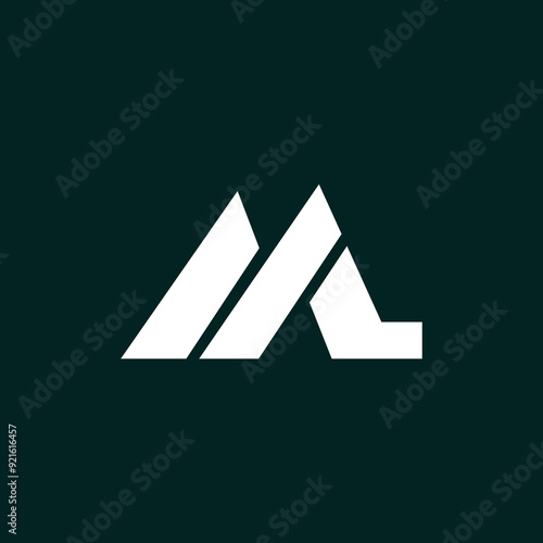 ML logo letter design on luxury background. LM logo monogram initials letter concept. ML icon logo design. LM elegant and Professional letter icon design on black background. M L LM ML