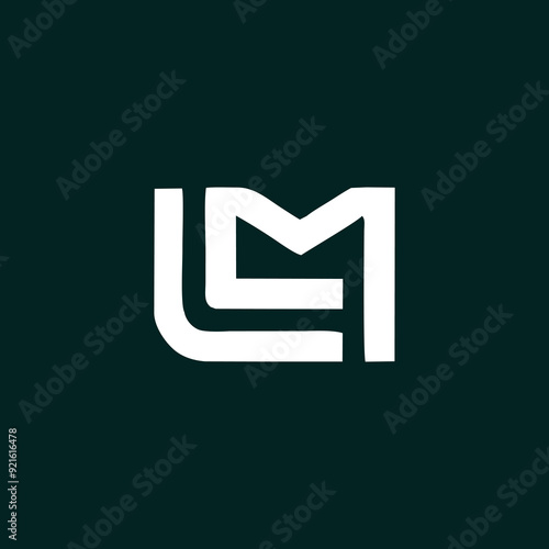 ML logo letter design on luxury background. LM logo monogram initials letter concept. ML icon logo design. LM elegant and Professional letter icon design on black background. M L LM ML