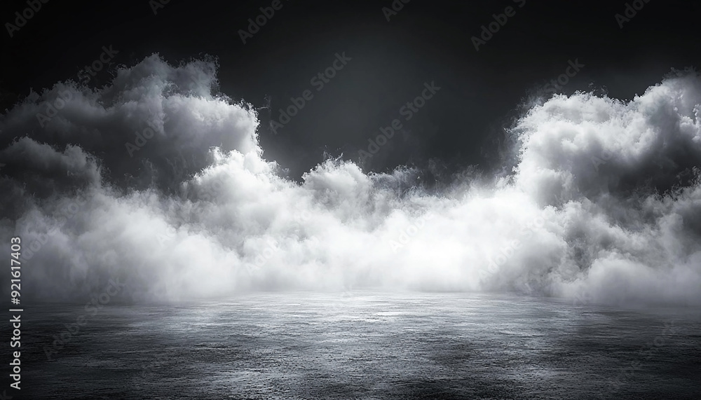 Ominous storm clouds over dark landscape, nature beauty generated by AI Ominous storm clouds over dark landscape, nature beauty generated by AI