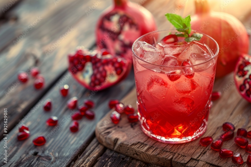 Refreshing Pomegranate Delight Generative AI