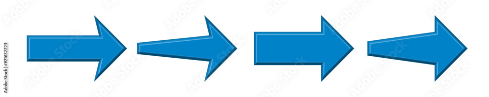 arrows 3d three dimensional blue icon. arrow sign three-dimensional shape with right direction. isolated on white background arrows 3d three dimensional blue icon. arrow sign three-dimensional shape with right direction. isolated on white background