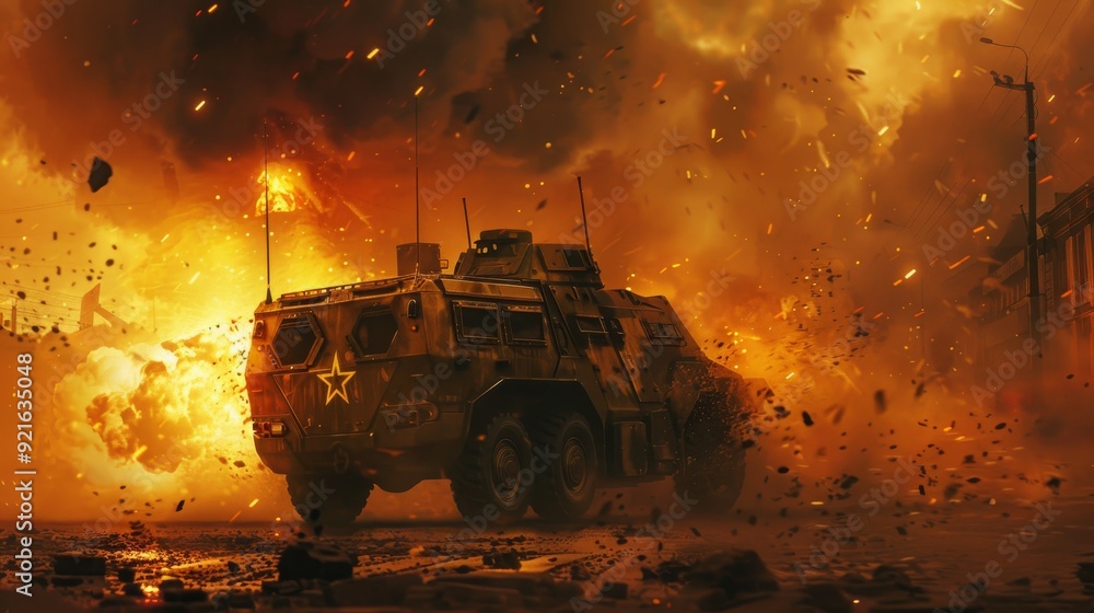 dramatic explosion image , armored vehicle explosion , military vehicle explosion , stunning image of armored vehicle explosion
dramatic explosion image , armored vehicle explosion , military vehicle explosion , stunning image of armored vehicle explosion