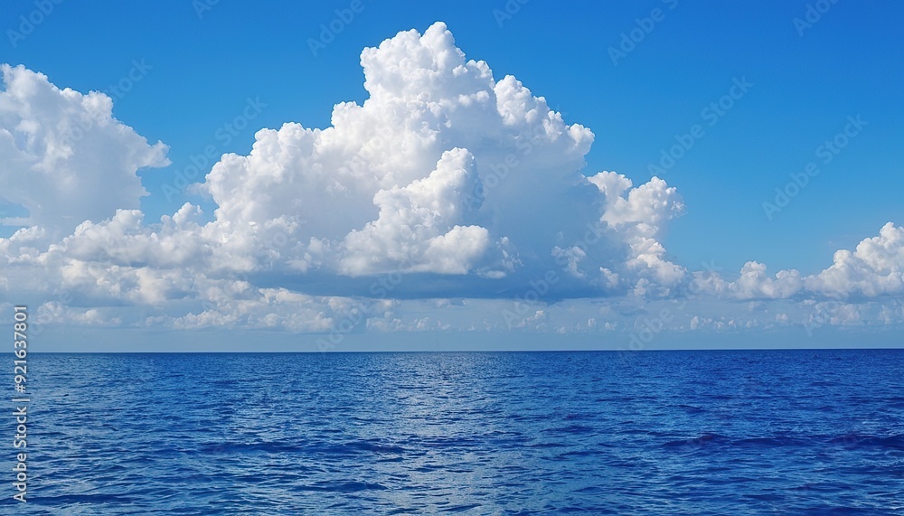 Obraz premium Blue Sky over the Blue Ocean 34