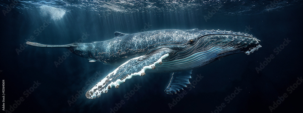 Fototapeta premium Blue Whale in the ocean