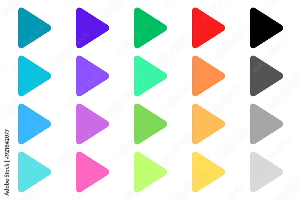 Arrow button set collection on transparent background PNG Arrow button set collection on transparent background PNG